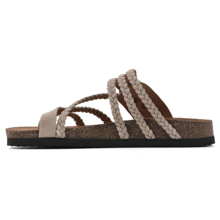 Sophia – Braided Cork Sandals