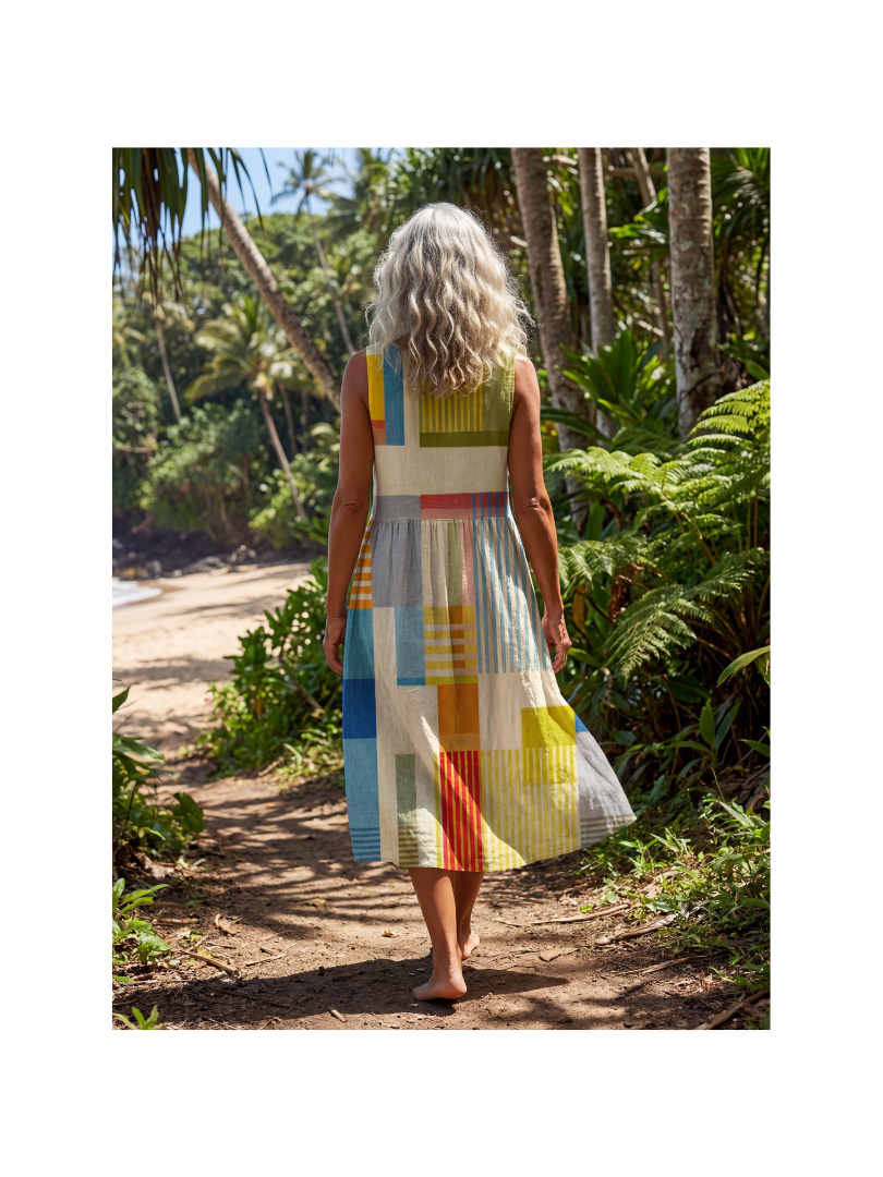 Lori – Colourful Midi Robe