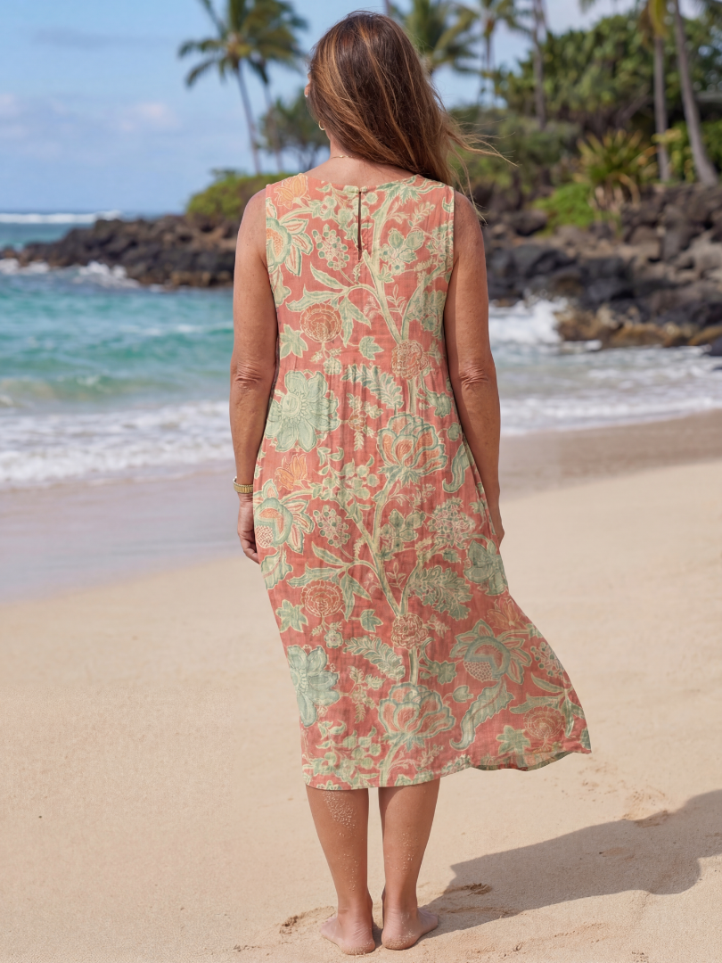 Brenda – Botanical Midi Robe