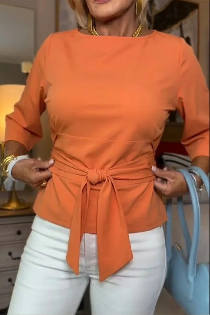 Maya – Elegant Top With Waist Cord