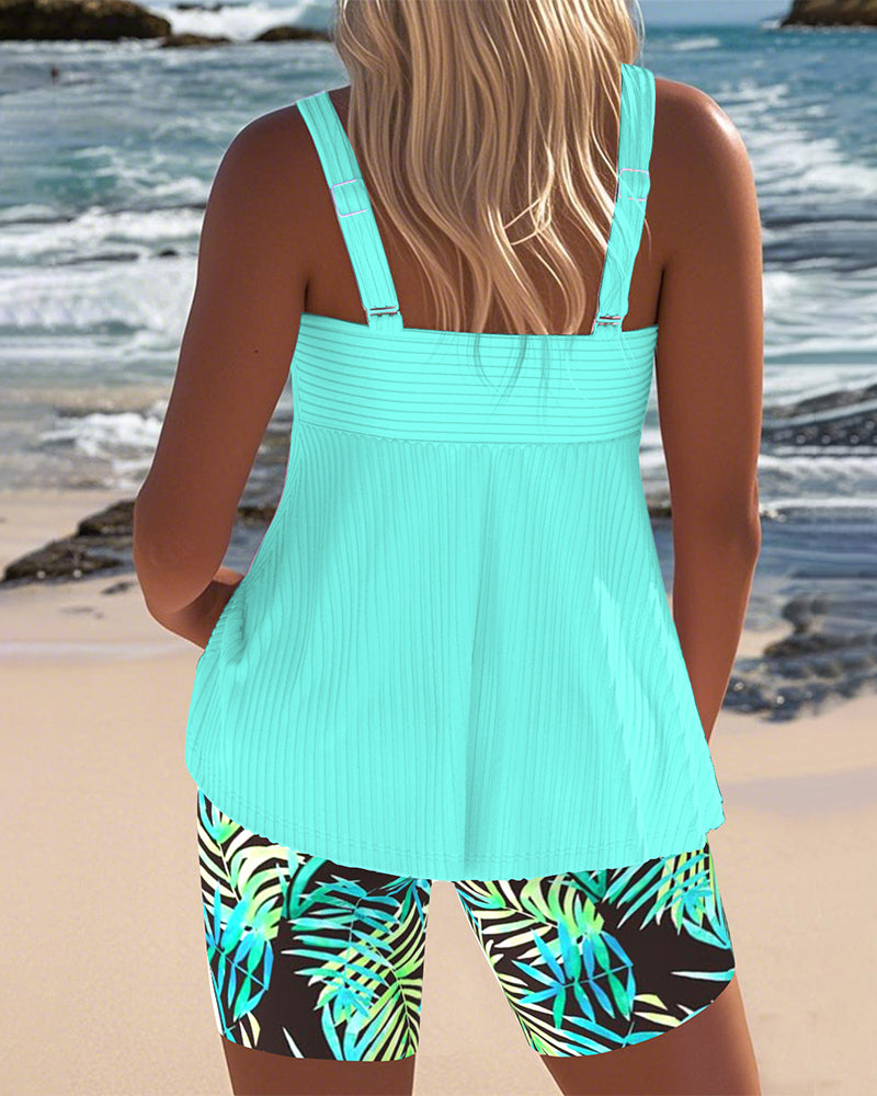 Cheryl – Colourful Tankini Set