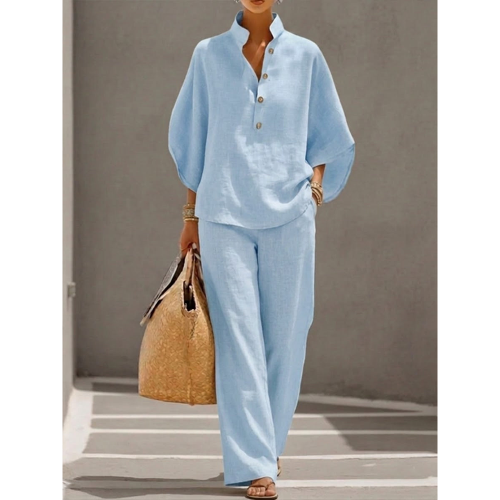 Nancy – Elegant Cotton Linen Set