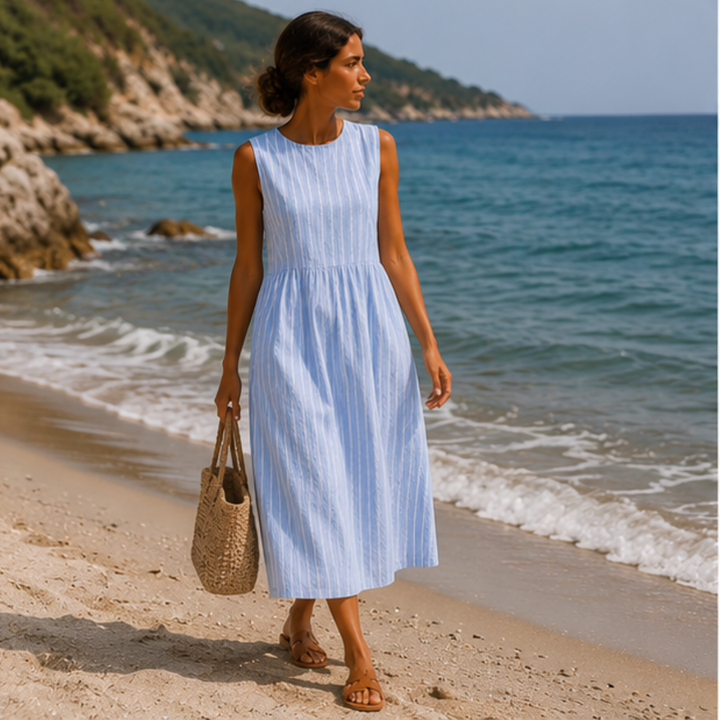 Alexis – Striped Beach Dress