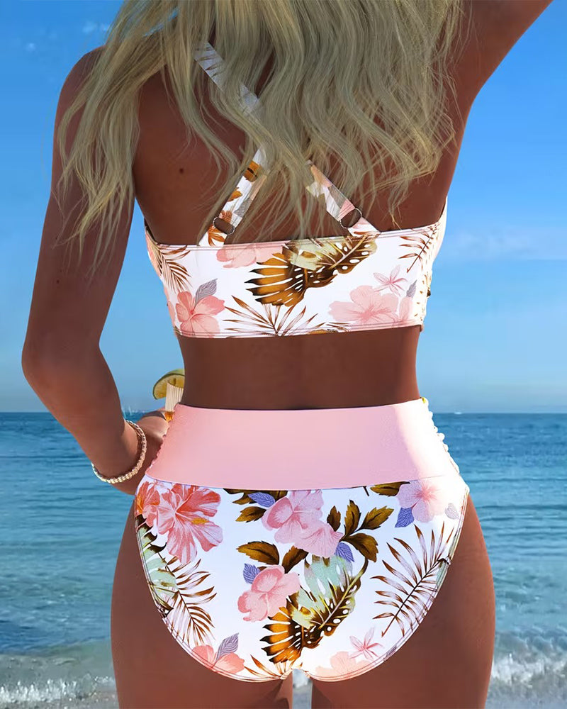 Julie – Floral Contrast Bikini