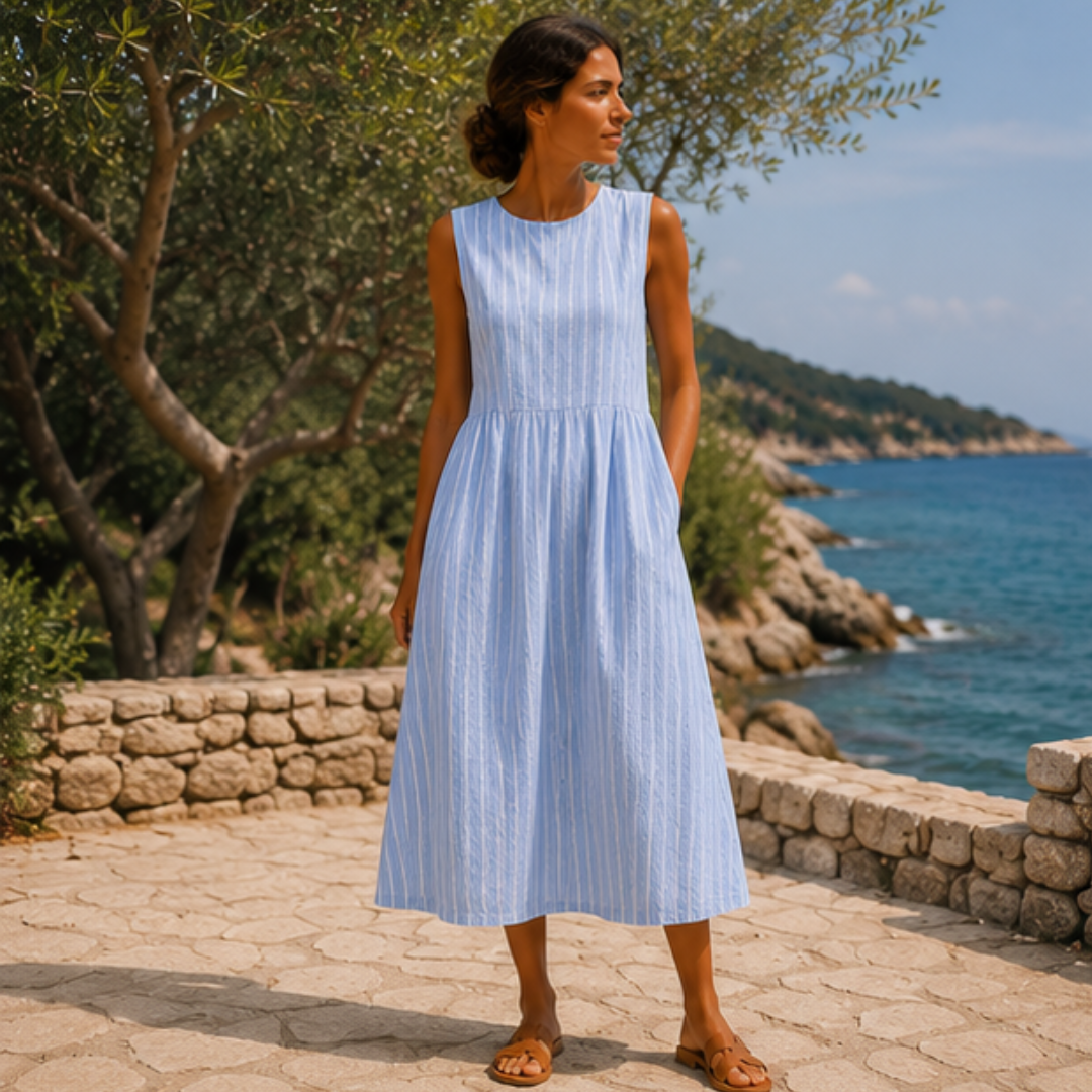 Alexis – Striped Beach Dress