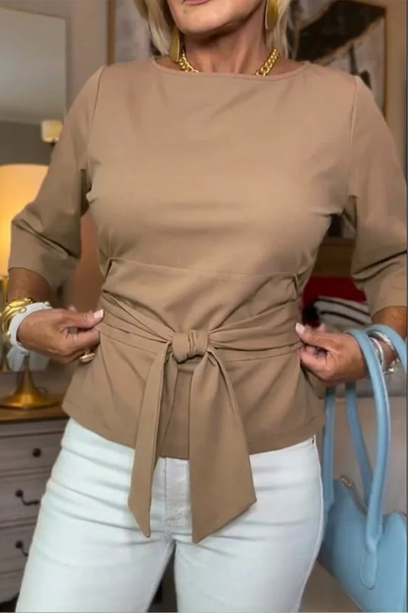 Maya – Elegant Top With Waist Cord