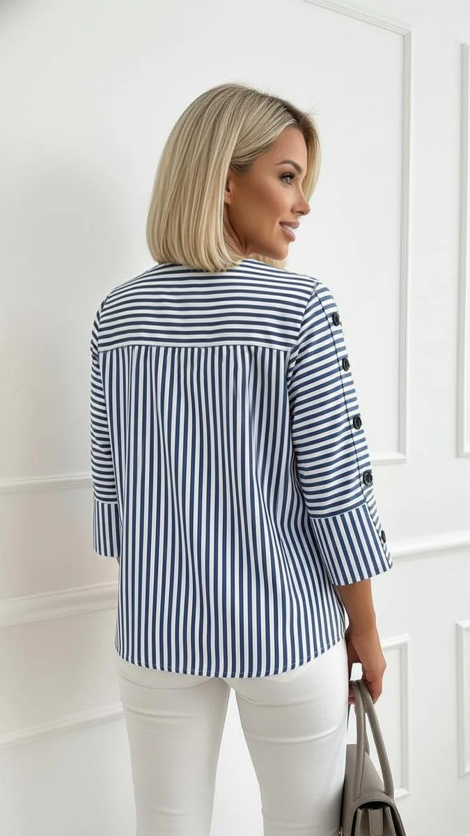 Maria – Comfortable Striped Shirt