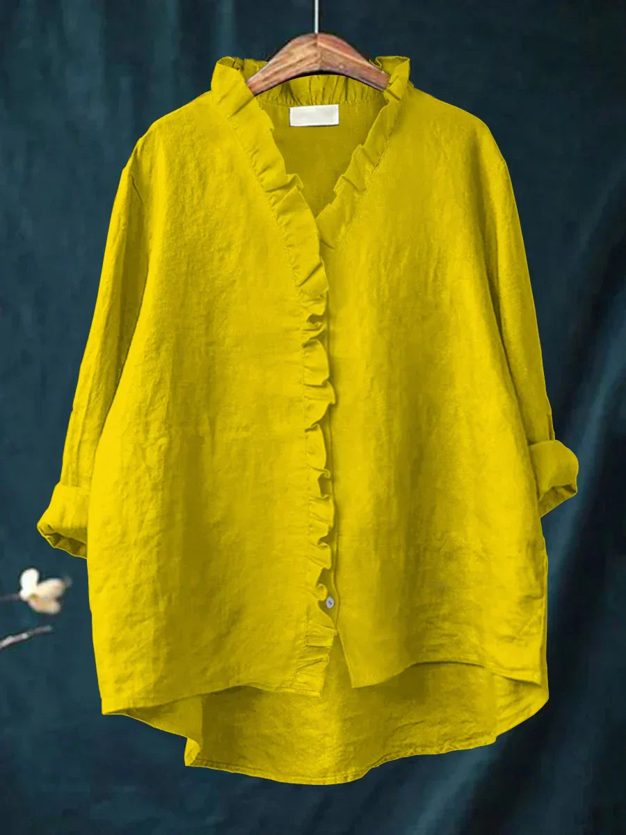 Cheryl – Lightweight Ruffled Blouse