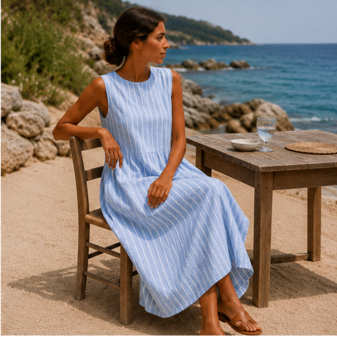 Alexis – Striped Beach Dress