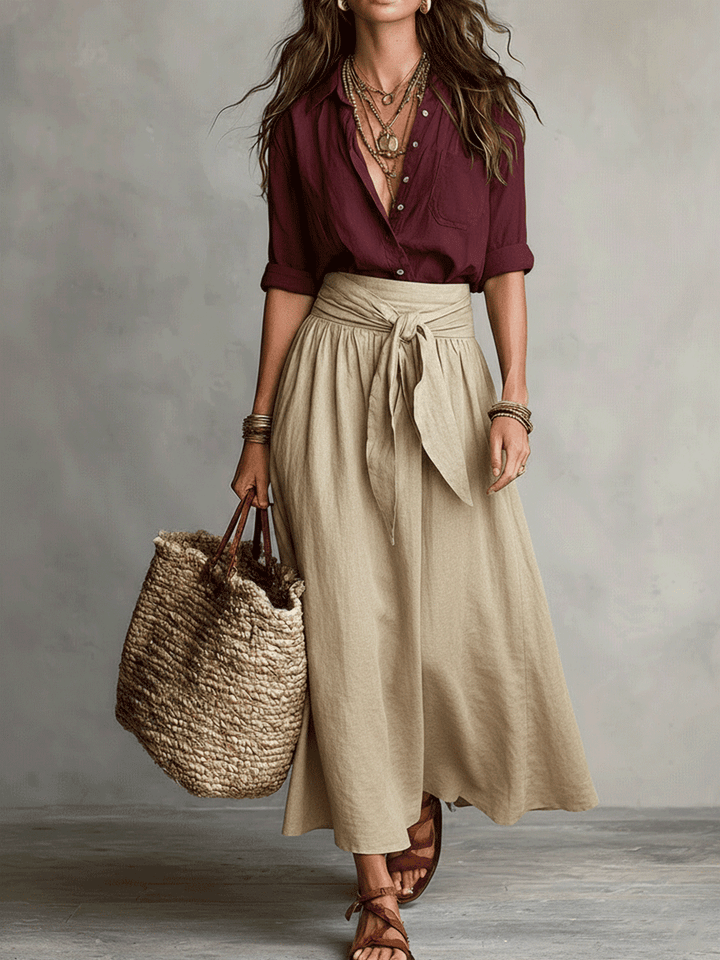 Kelly – Effortless Elegance Boho Skirt Set