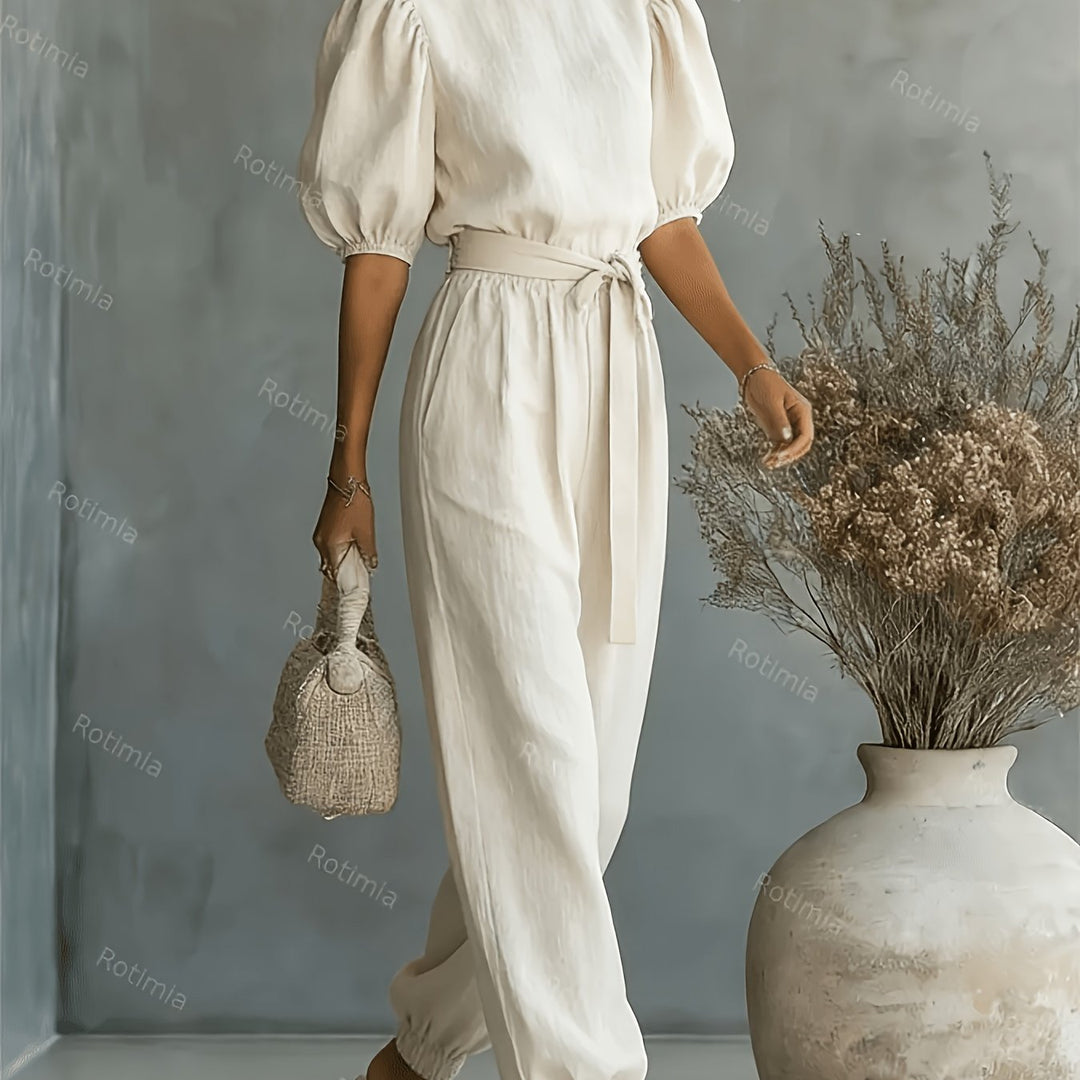 Judith – Bohemian Puff Sleeve Jumpsuit