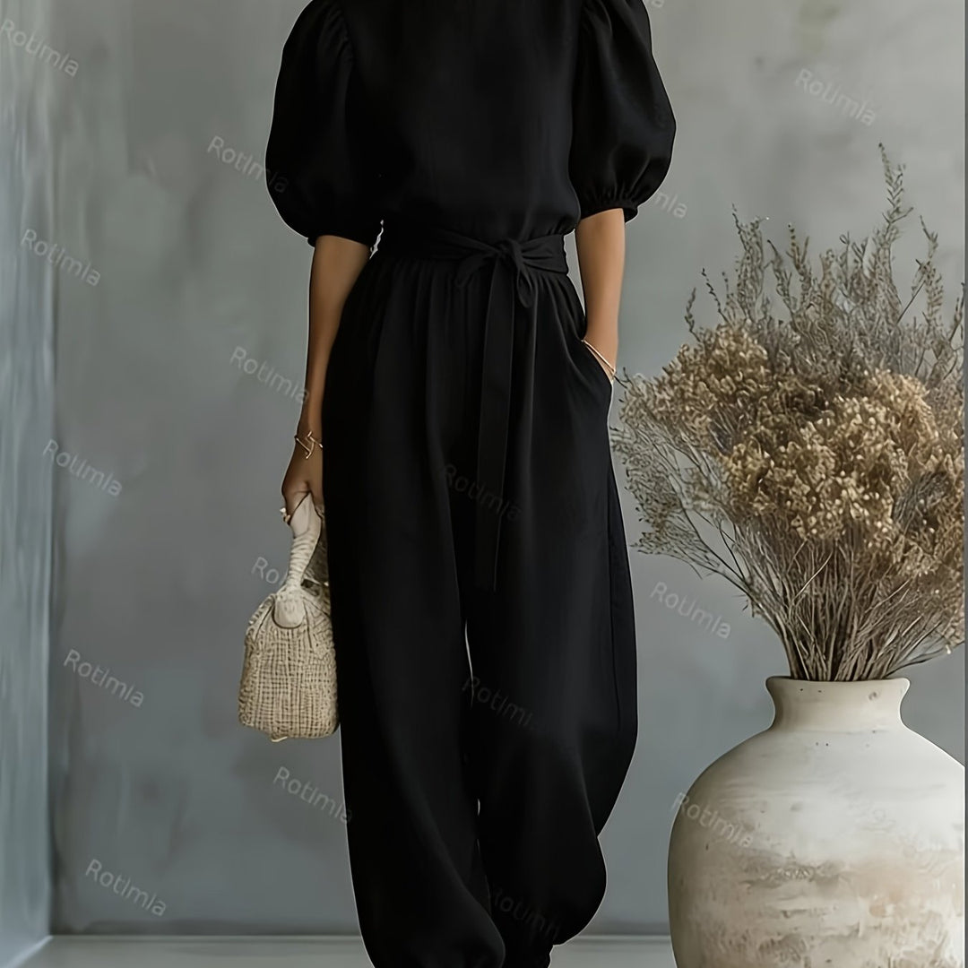 Judith – Bohemian Puff Sleeve Jumpsuit