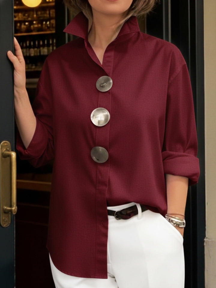Kayla – Statement Button Blouse
