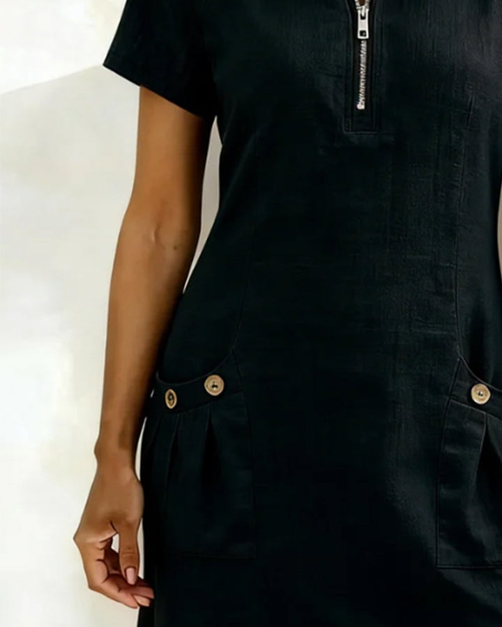 Brenda – Elegant Zip Dress