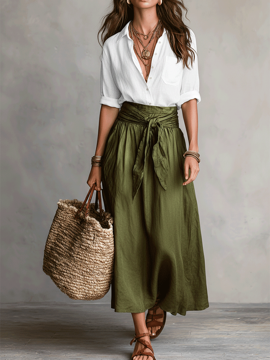 Kelly – Effortless Elegance Boho Skirt Set