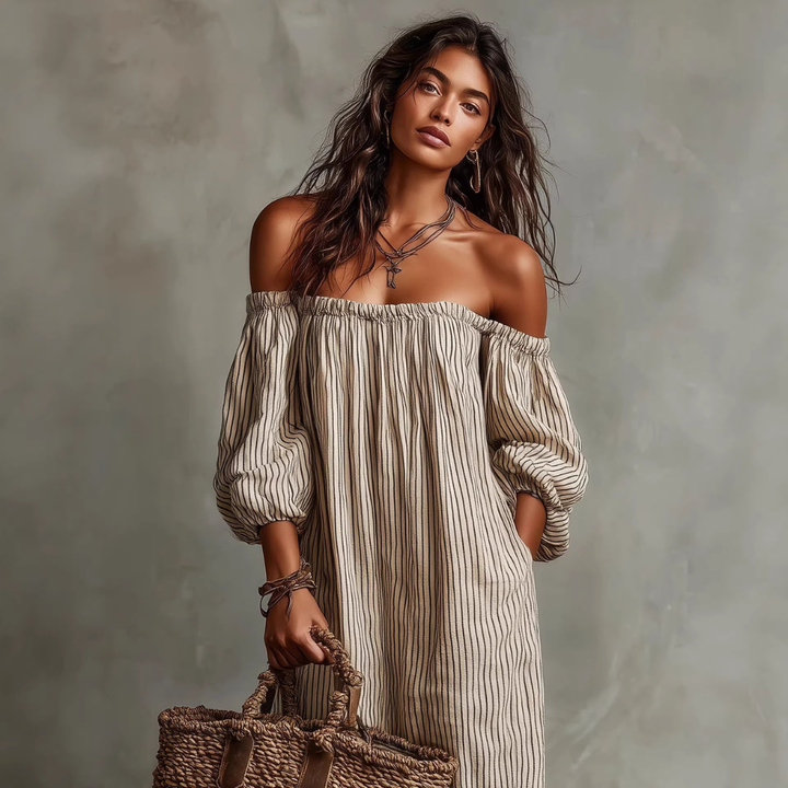 Danielle – Flattering Cotton-Linen Dress
