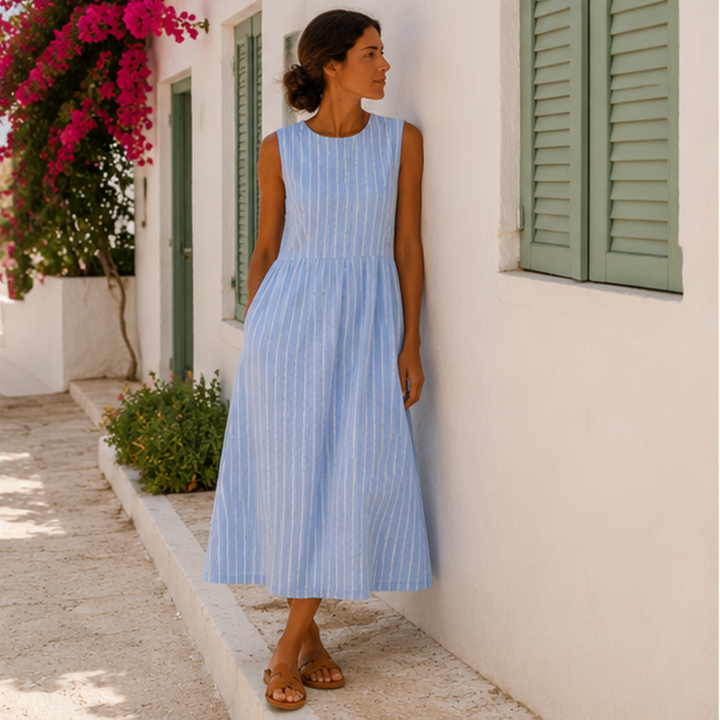 Alexis – Striped Beach Dress