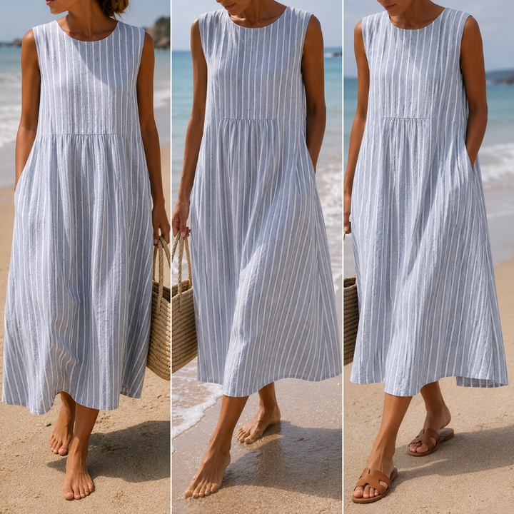 Alexis – Striped Beach Dress