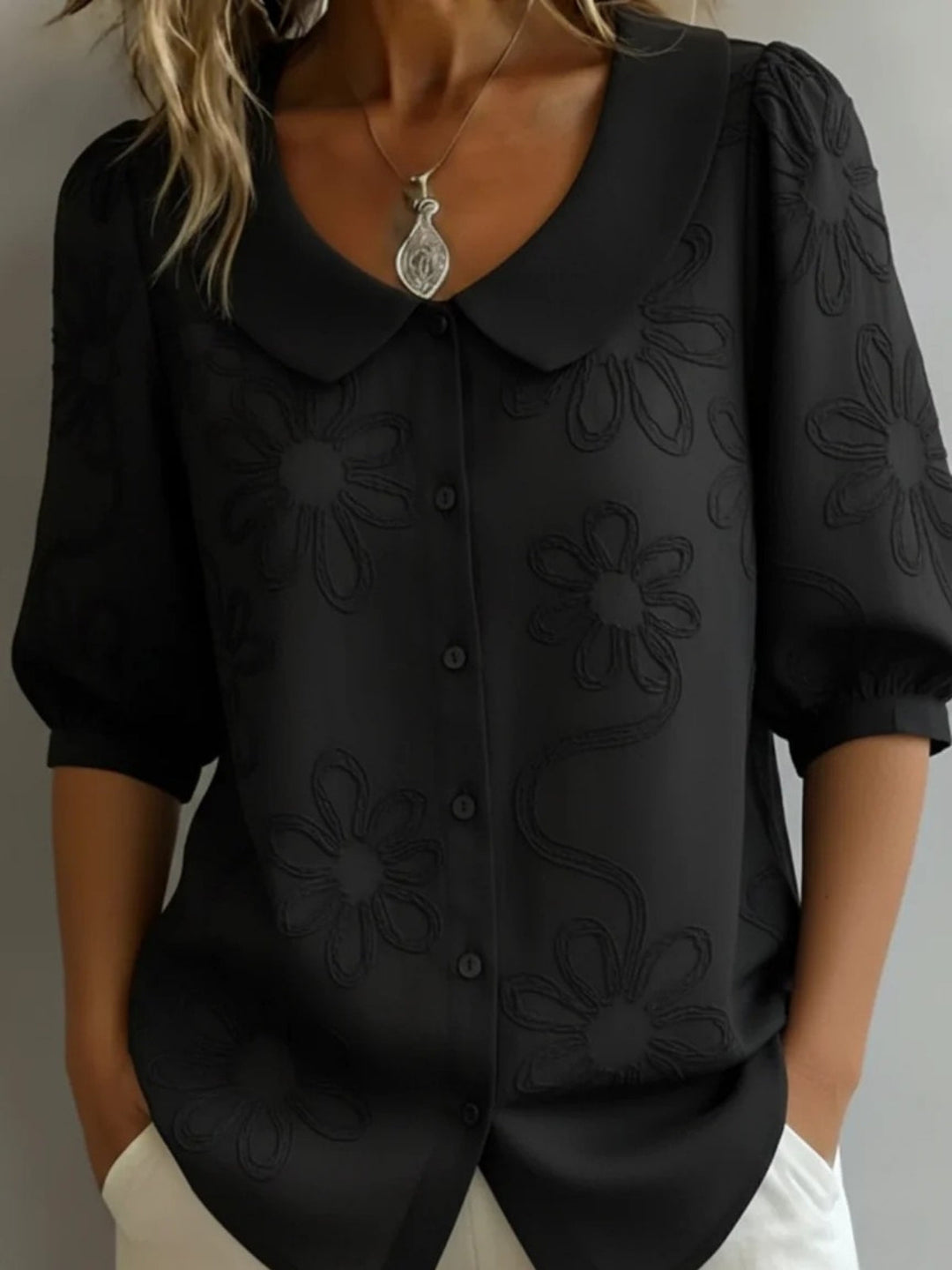 Betty – Light Floral Blouse