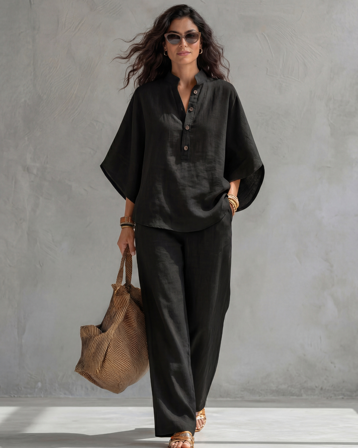 Brittany – Women's Cotton Linen Set