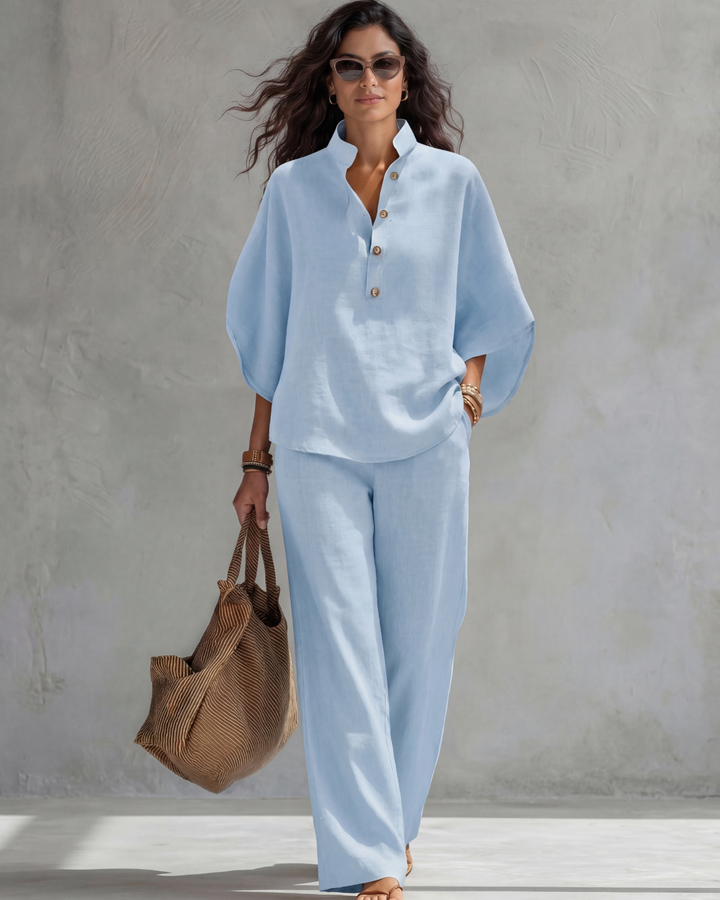 Brittany – Women's Cotton Linen Set