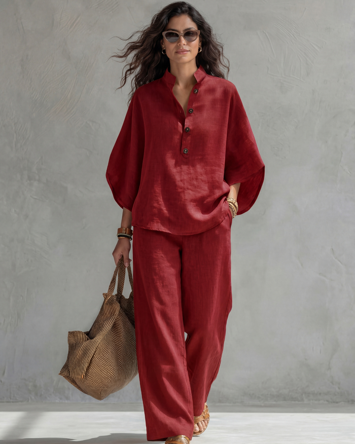 Brittany – Women's Cotton Linen Set