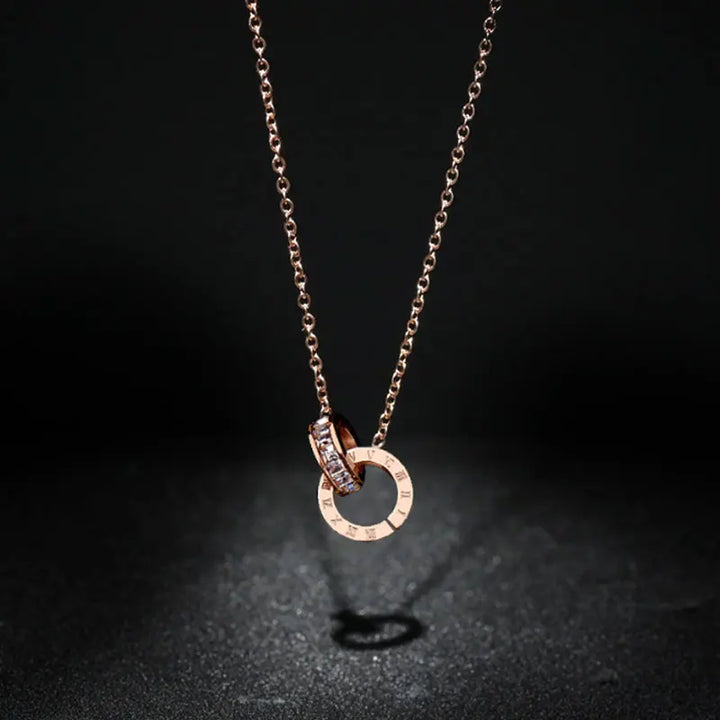 CYNTHIA™ – Roman Numeral Charm Necklace
