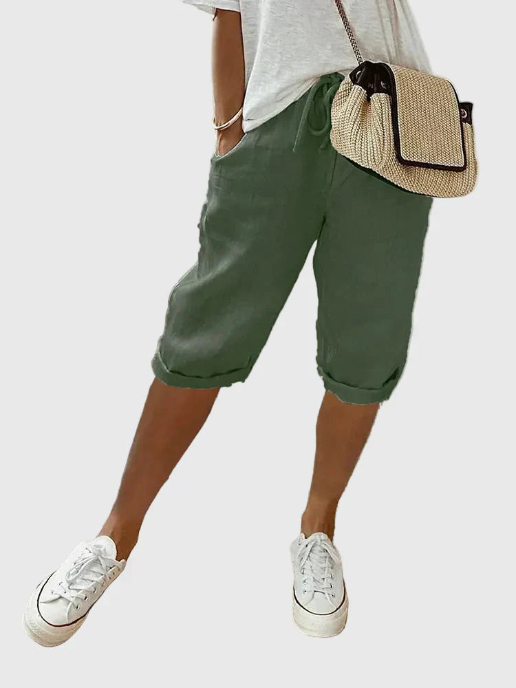 Brenda – Comfortable Linen Shorts
