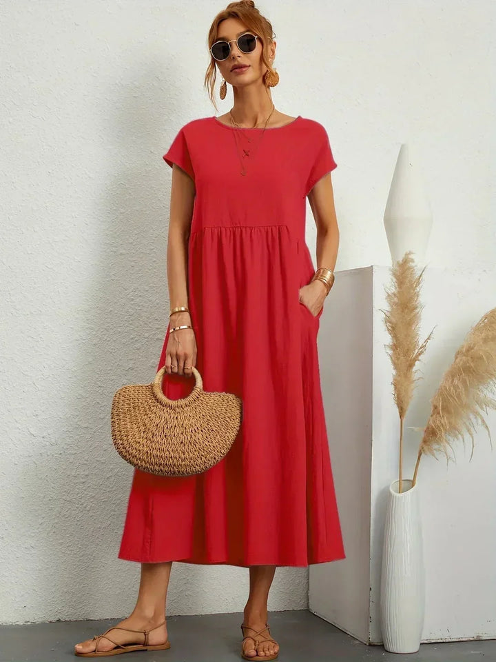 Ruth – Elegant Midi Fluid Dress
