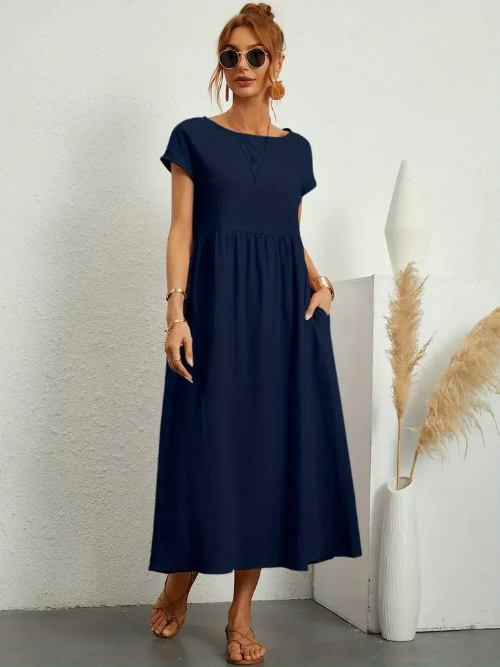Ruth – Elegant Midi Fluid Dress