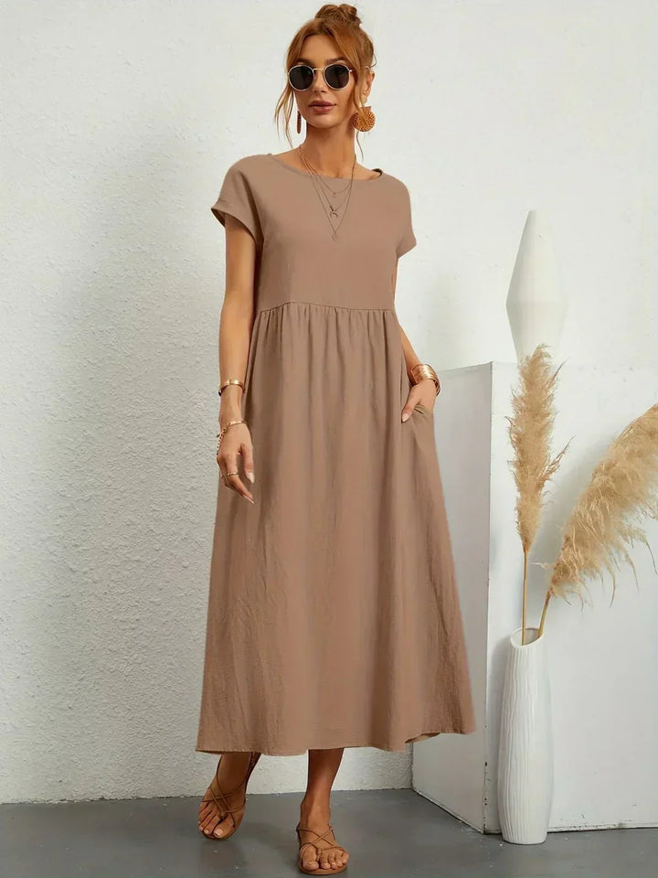 Ruth – Elegant Midi Fluid Dress