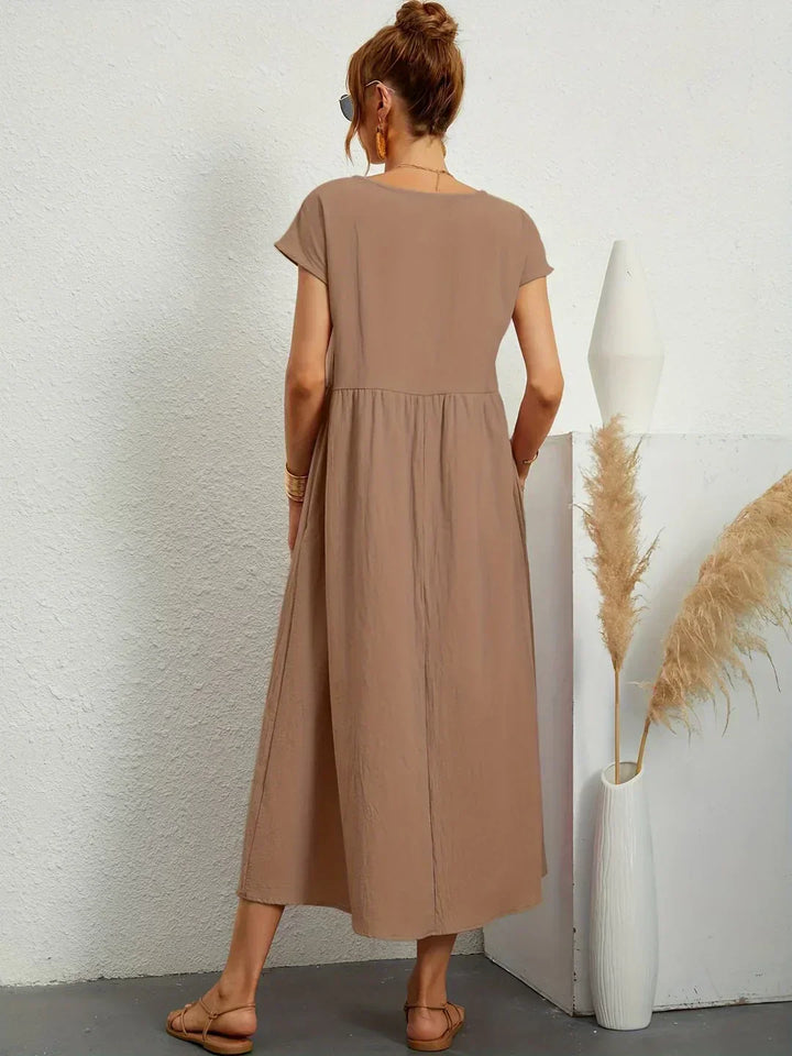 Ruth – Elegant Midi Fluid Dress