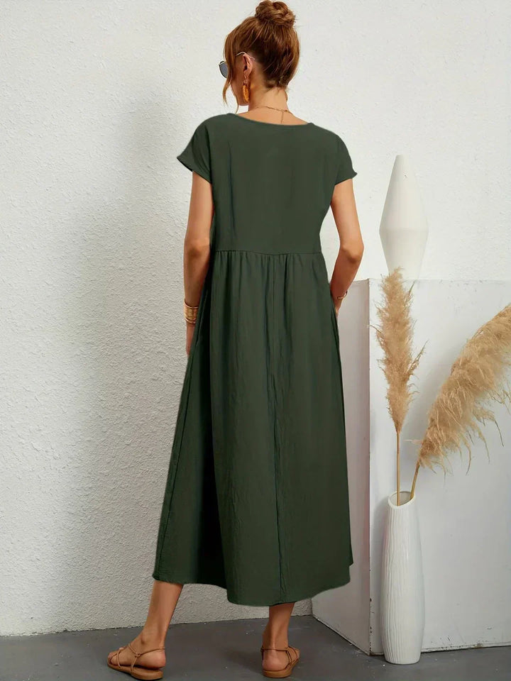 Ruth – Elegant Midi Fluid Dress