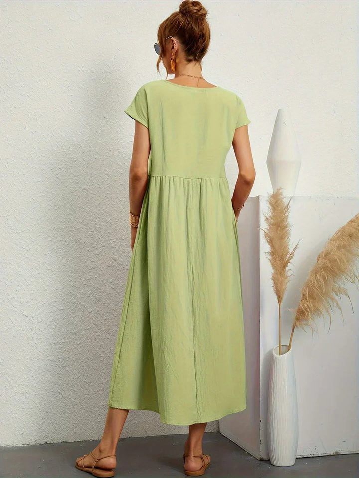 Ruth – Elegant Midi Fluid Dress