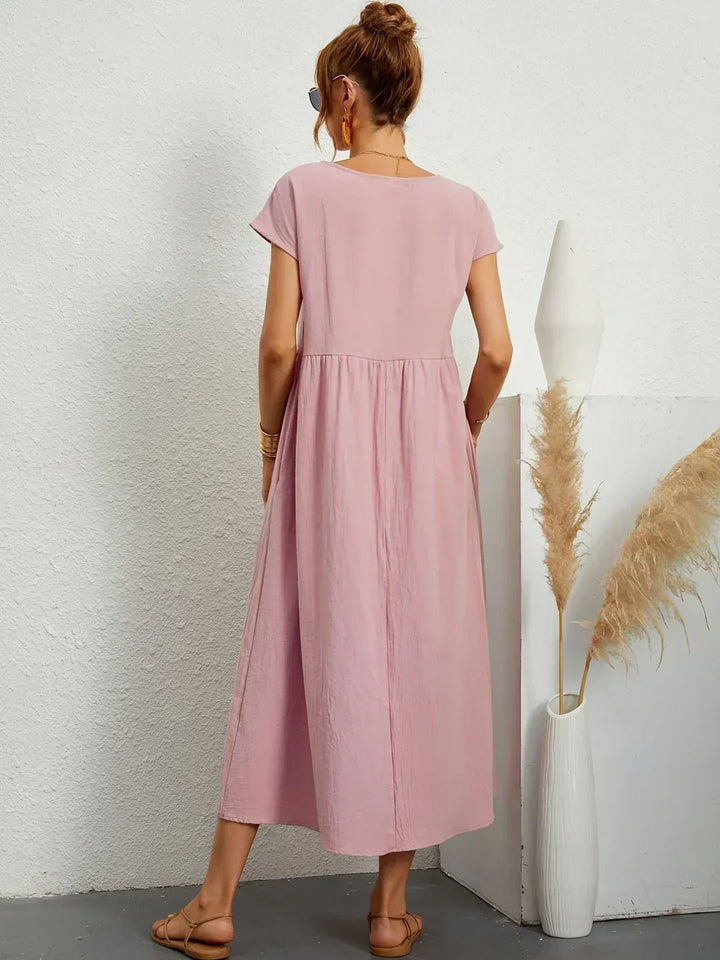 Ruth – Elegant Midi Fluid Dress