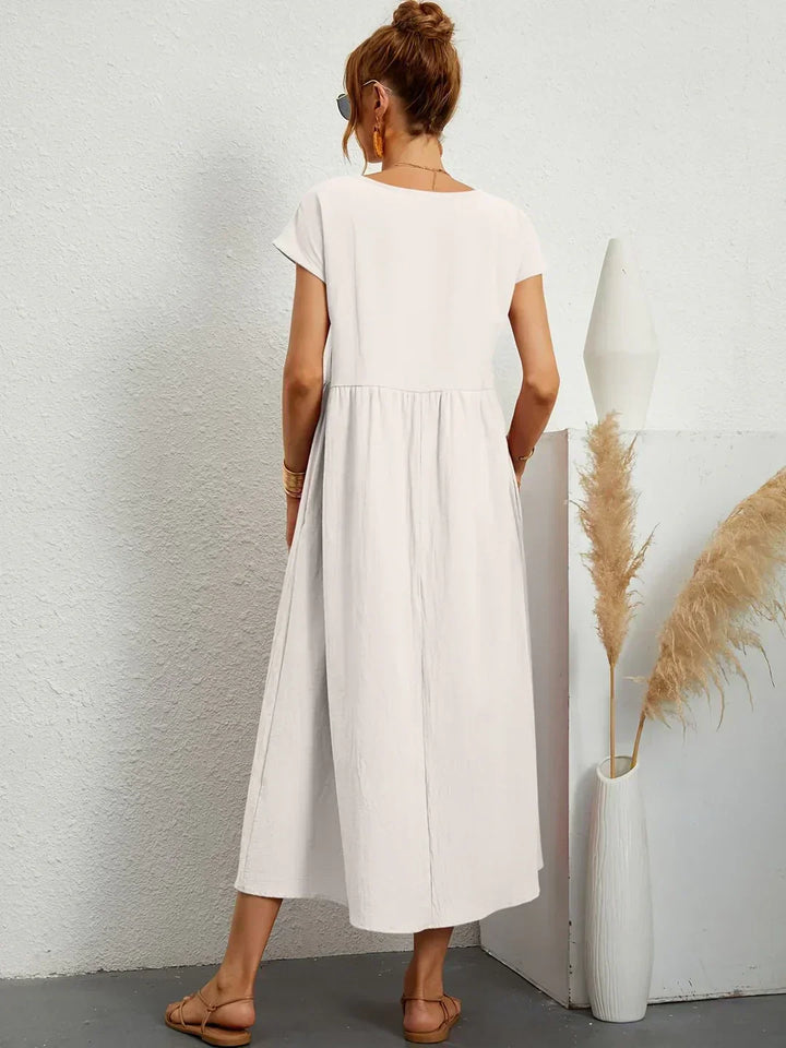Ruth – Elegant Midi Fluid Dress