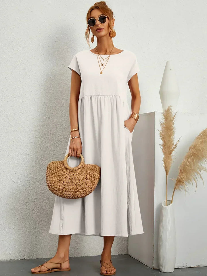 Ruth – Elegant Midi Fluid Dress