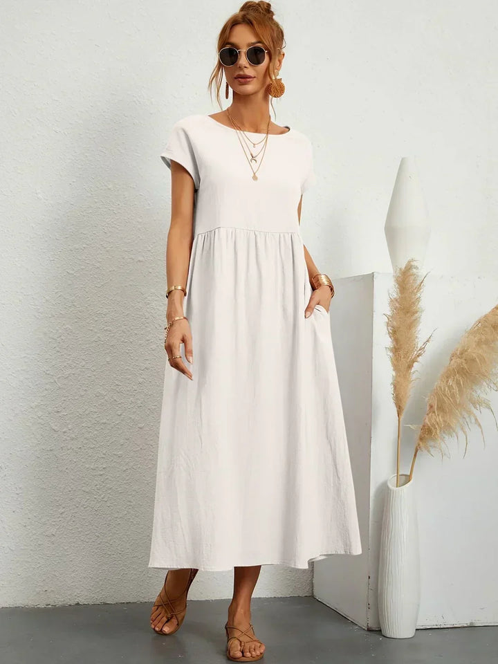 Ruth – Elegant Midi Fluid Dress