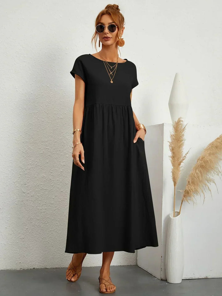 Ruth – Elegant Midi Fluid Dress