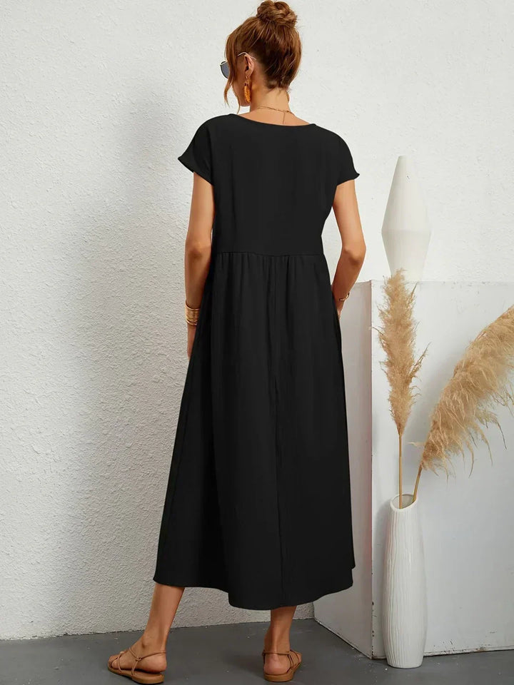 Ruth – Elegant Midi Fluid Dress