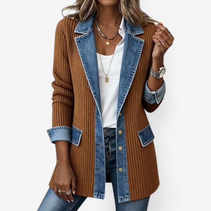 Barbara – Mixed Denim Jacket