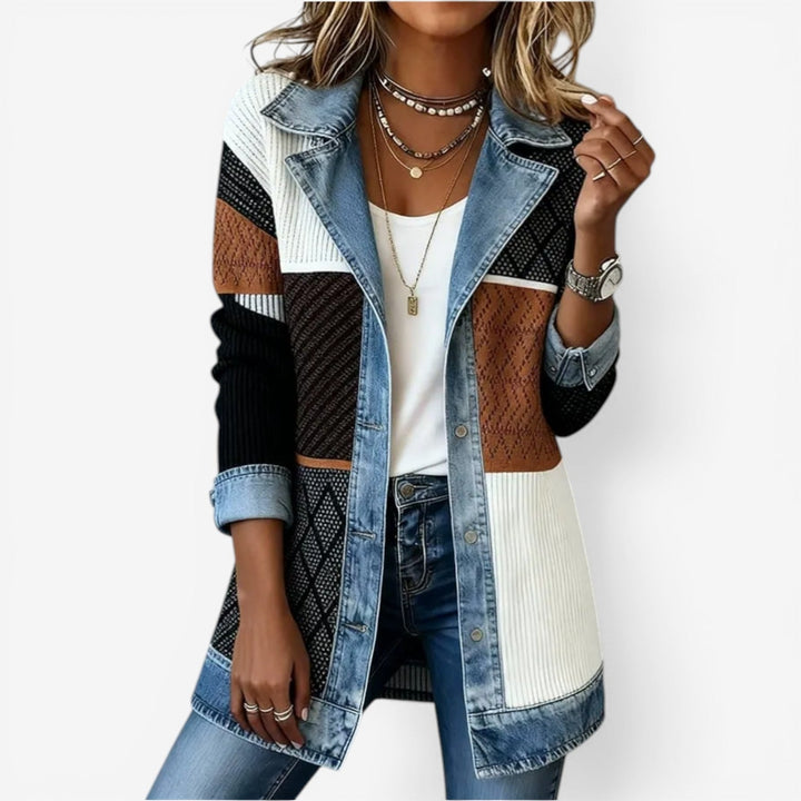 Barbara – Mixed Denim Jacket