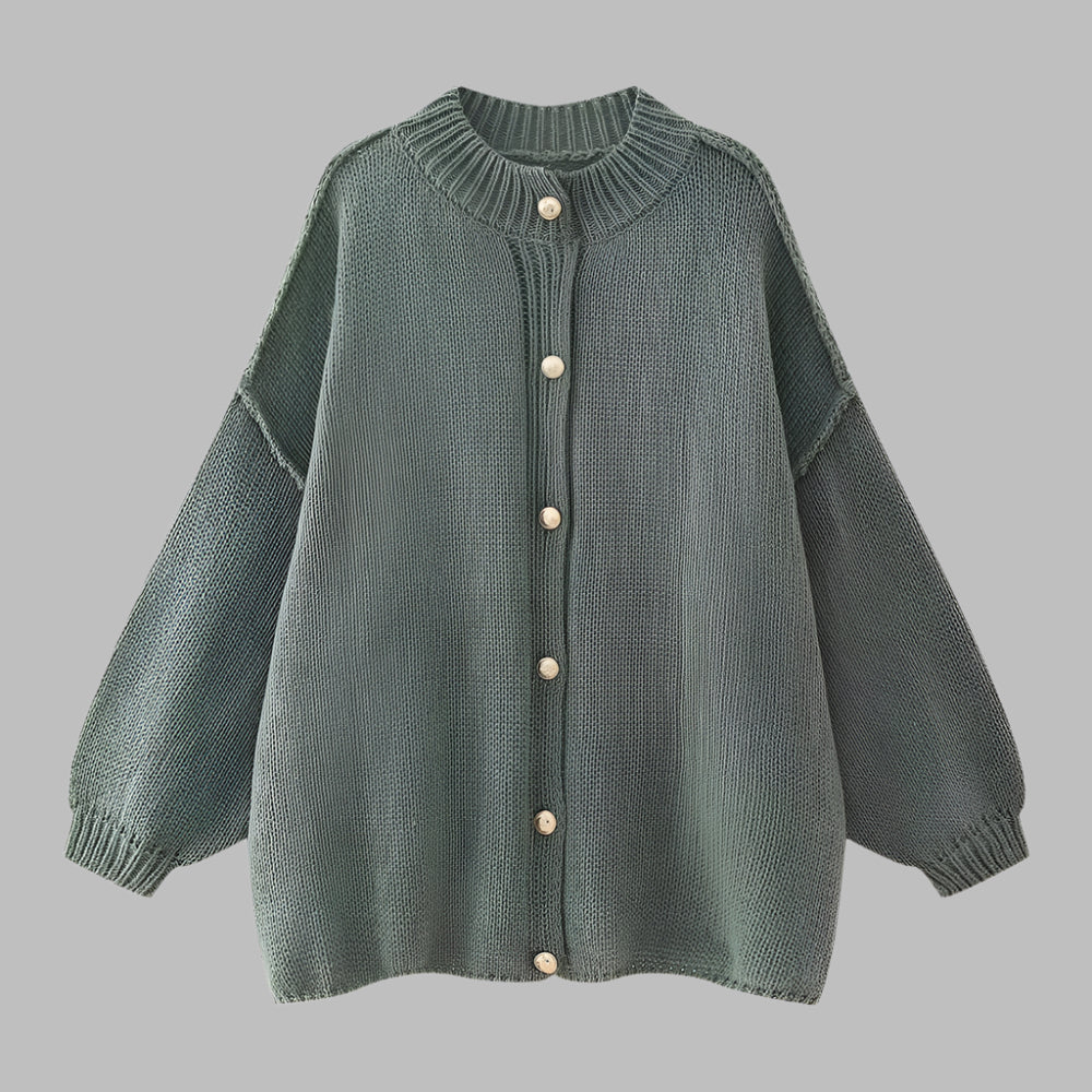 GANI™ – Classic Botton-Up Long Sleeve Cardigan