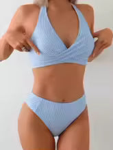 Harper – Striped Bikini Top