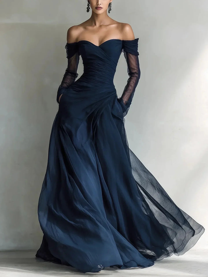Nicole – Off-Shoulder Maxi Dress