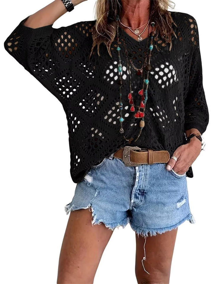 Nicole – Relaxed Jersey Openwork