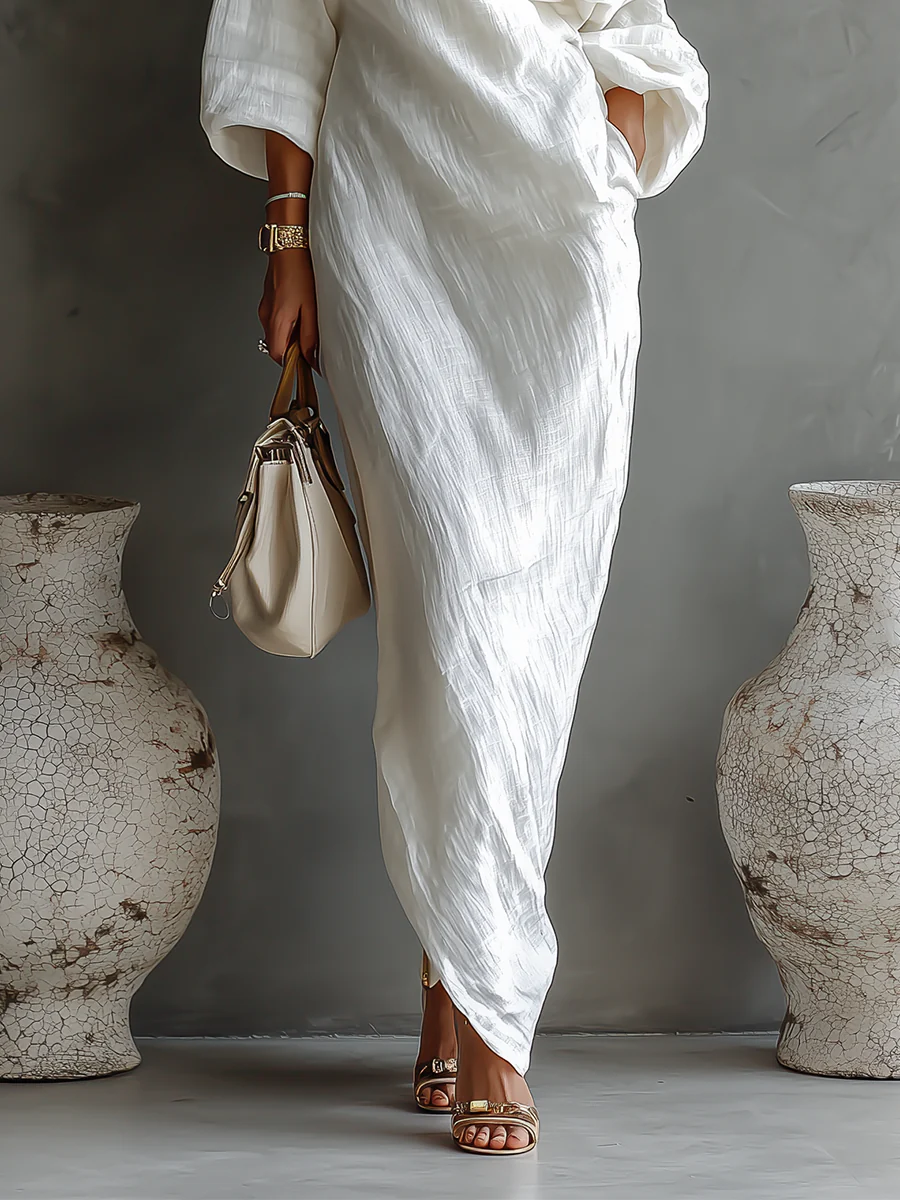 Christine – Sophisticated One-Shoulder Maxi Dress