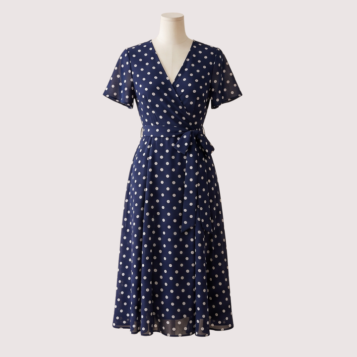 Melissa – Polka Dot Wrap Dress