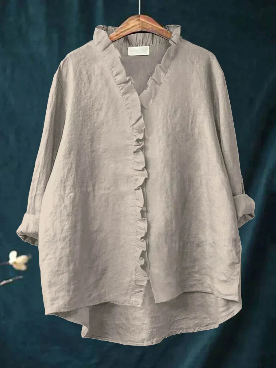 Cheryl – Lightweight Ruffled Blouse