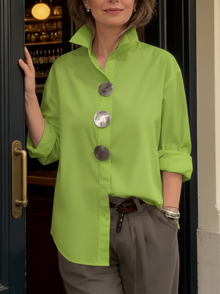 Kayla – Statement Button Blouse